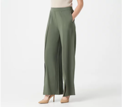 Lisa Rinna Collection Ponte Pants with Slit (Army Green, Large) A375485 - £20.43 GBP