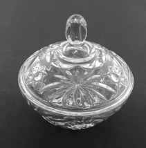 Star of David Anchor Hocking Clear Smaller Covered Candy Dish #744 EAPC ... - £13.80 GBP