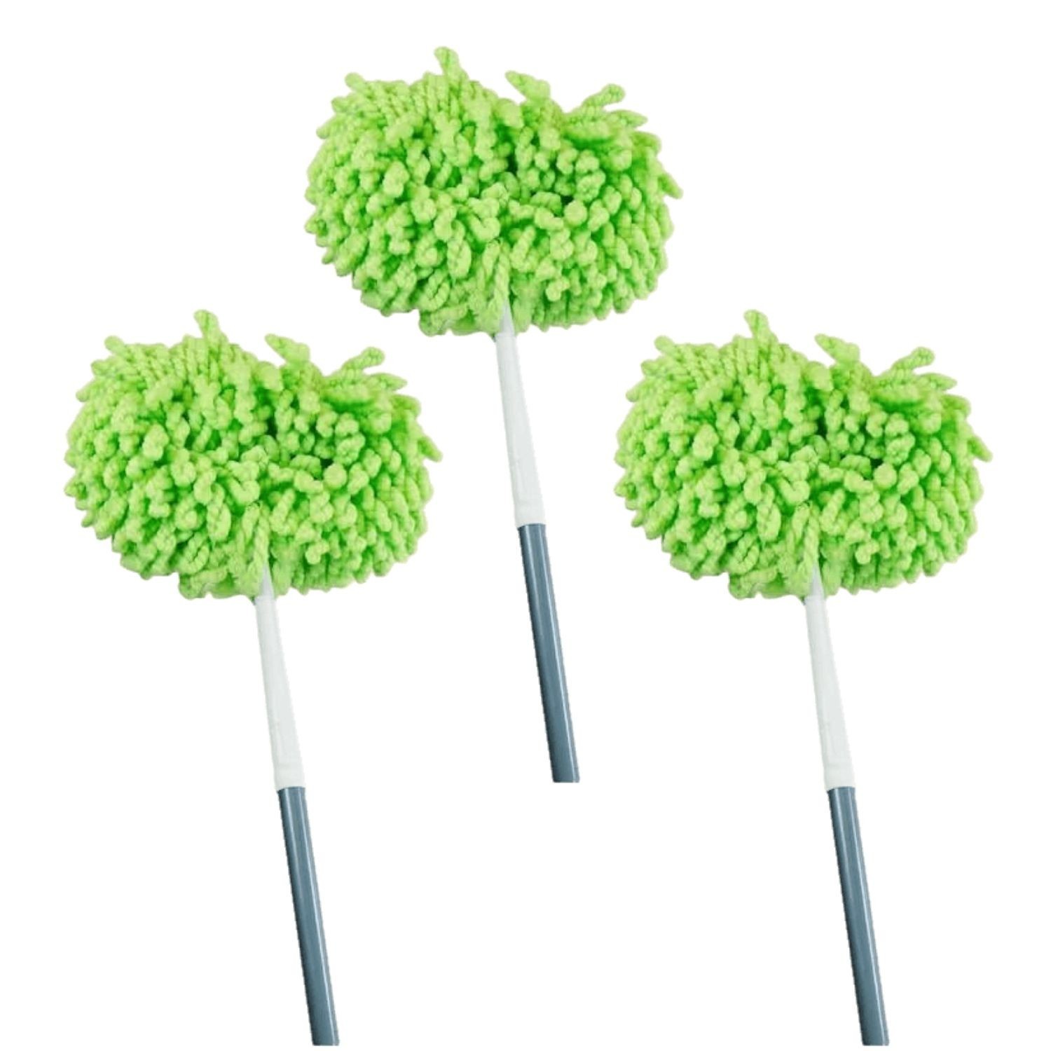 Lot of 3 Quickie Microfiber Ceiling Fan Bulb Duster Cleaner 60&quot; Extensio... - $30.29