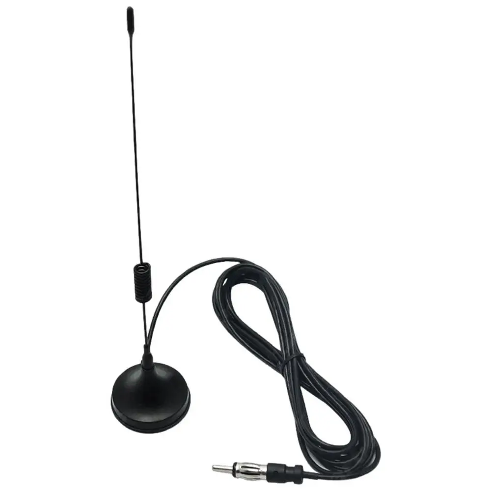 Car Radio Antenna Black Universal FM Antenna With Magnet Base  Universal Radio A - £40.04 GBP