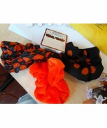 Holiday Hair Bow Halloween/Fall/ &quot;Trick or Treat&quot;  School scrunchie  3 p... - $77.30 MXN
