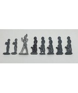 Vintage Metal Toy  Soldier Lot Nurse Player Guard CV JD - $14.85