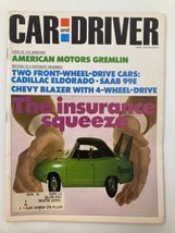 VTG Car and Driver Magazine April 1970 Insurance Squeeze High Performance Cars - £7.46 GBP