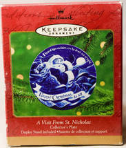 Hallmark: A Visit From St Nicholas - Collector&#39;s Plate - With Display Stand - £9.19 GBP