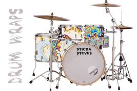 Drum Wrap Percussion Shell Cover Bass Kick Snare Tom DIY- Kodachrome 803 - $22.76+