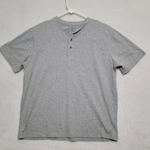 LL Bean Men&#39;s Polo Shirt Size L Large Traditional Fit Gray Short Sleeve Cotton - £14.12 GBP