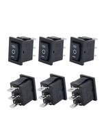 Twidec/6Pcs Rocker Switch 3 Pins 3 Position ON/Off/ON AC 6A/125V 10A/250V...