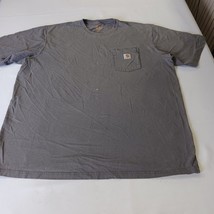 Carhartt T-Shirt Men's 2XL Tall Original Fit Gray Short Sleeve Pocket K87 CHR image 13