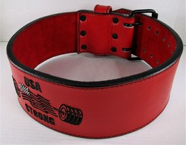 Powerlifting &amp; Weight Lifting Belt for Workout &amp; Fitness 4&quot; Leather x 11... - £43.52 GBP