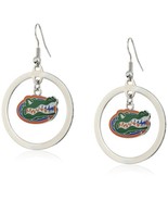 NCAA Florida Gators Floating Logo Hoop Earrings - $24.56 CAD