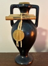 Antique Holy Land Israel Frankincense &amp; Myrrh Black Urn Wax Sealed Scroll 5.5” - £45.55 GBP