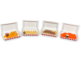 Set of 4 Mini Brands FOODIES TGI Fridays Dumplings Wings Fried Dollhouse... - $22.76