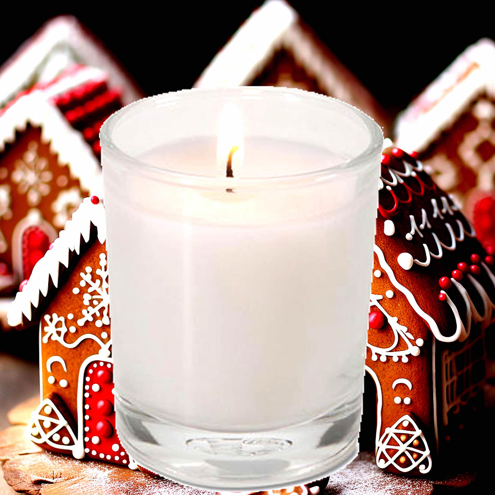 Gingerbread Scented Votive Candles Hand Poured Luxury Home Fragrance - $14.95+