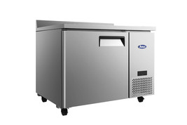 44&quot; 1 Door Work Top Refrigerator, Side Compres. Back Splash Casters Free... - £1,932.78 GBP