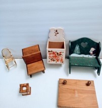 Doll House Wood Furniture Lot - £22.74 GBP