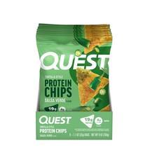 Tortilla Style Protein Chips - Salsa Verde (8 Bags) - $65.43