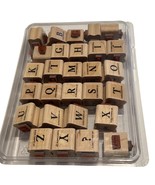Stampin Up Classic Alphabet Rubber Stamp Set Upper &amp; Lower Case - $19.74 CAD