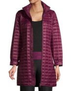 Avia Women Quilted Jacket Warm Size Large 14/16 Midi Tunic Coat Burgundy... - $33.28