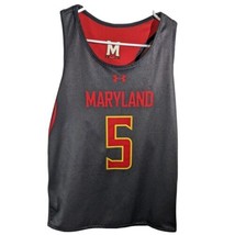 Maryland Terps Lacrosse Jersey Tank Top Womens Size Small Red Black 5 Te... - $40.03