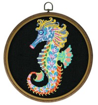 counted cross stitch pattern seahorse needlepoint 97*165 stitches BN1592 - $3.99