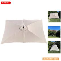 Weather-Resistant Rectangular Umbrella Canopy for Outdoor Relaxation - 220D - $68.26