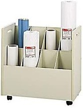 Safco Products 3045 Mobile Roll File, 8 Compartment, Putty - £220.34 GBP