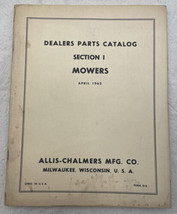 Allis Chalmers No. 3 5 7 B C WC Mowers Mower Dealer OEM Parts Catalog Book - £14.90 GBP