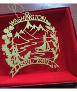 CAMERLANE Washington State 24K GOLD FINISH ORNAMENT  - £14.99 GBP