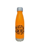 Creep It Real Halloween Theme Orange 17oz Water Bottle LA5139 - $19.99