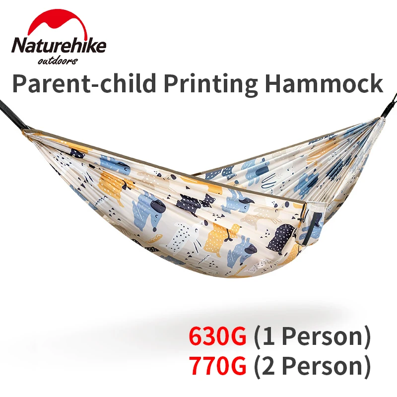 C03 outdoor parent child hammock 1 2 person widened anti rollover swing 770g ultralight thumb200