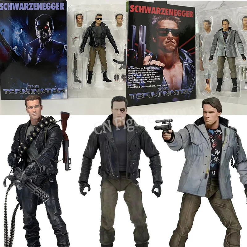 NECA Terminator Figure Arnold Schwarzenegger Judgment Day T-800 Figures ... - $40.84+