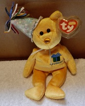 TY Beanie Baby November Teddy Birthday Bear 8&quot; 2002 Mint Tag Stuffed Ani... - $7.99