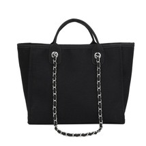 Women bags tote bag Designer Chains Large Capacity Casual Bag Canvas Messenger B - £44.89 GBP