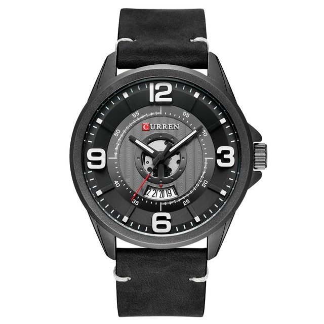 Primary image for New CURREN Brand Men Fashion Sport Watch Mens Leather Waterproof Wrist Watches M