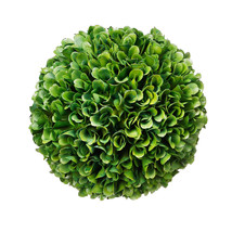 Set of 2 6.5-Inch Green Boxwood Balls - Artificial Topiary Orbs for Indoor Decor - £27.68 GBP