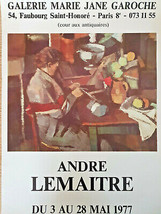 André Lemaitre - Originale Exhibition Poster – G.Maria Jane Garoche - Manifesto - $142.98