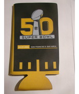 NFL SUPER BOWL 50 - BUD LIGHT Beer Koozie  - $27.35 CAD