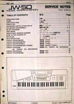 Roland JW-50 Synthesizer Workstation Keyboard Original Service Manual Book - £31.10 GBP