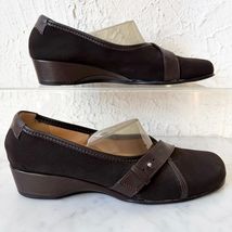 Taryn Rose Made in Italy Brown Leather/Fabric Womens 6 Wedge Comfort Sho... - €36,70 EUR