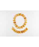 VINTAGE 14KT YELLOW GOLD BUTTERSCOTCH NATURAL AMBER SET NECKLACE &amp; BRACELET - $7,274.82 CAD