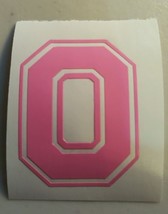 PINK Ohio State Buckeyes Block O 5 inch decal sticker osu bucks window - £3.87 GBP