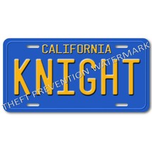 Knight Rider &#39;82 Trans Am KITT KNIGHT Aluminum Replica Prop License Plate - £15.40 GBP