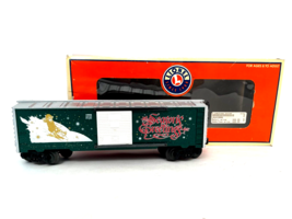 Lionel 2001 Christmas Boxcar 6-19998 O Gauge Holiday Train Seasons Greet... - £33.46 GBP