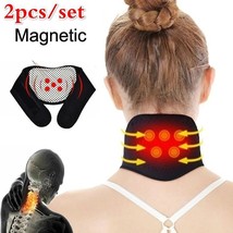 Magnetic Tourmaline Therapy Neck Back Massager Cervical Vertebra Protection - £6.36 GBP