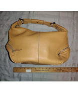 Tod&#39;s Camel Tan Pebbled Leather Top Handle Hand Bag Lightly Used - $163.35