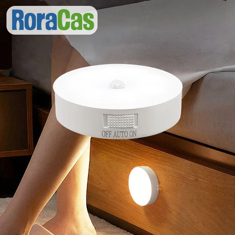 Play Motion Sensor LED Light USB Nightlights Chargeable Lamp for Kitchen Bedroom - £23.18 GBP