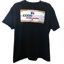 Budweiser Guns and Hoses Men's Unisex Black Graphic T-Shirt Team St. Louis XL  - $12.85
