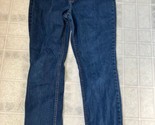 Victoria&#39;s Secret London cotton taper leg denim jeans size 16 Dark Wash - $27.72