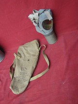 Vintage US Non-Combatant MIA2-1-1 Medium Adult Gas Mask &amp; Bag - £23.45 GBP