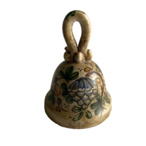 Gubbio Italian Bell Pottery CA Rossi Hand Painted Made Italy  3 1/2&quot;H Vintage - £23.68 GBP
